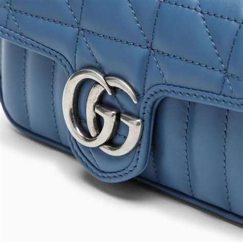 gucci marmont blue|Gucci Marmont black hardware.